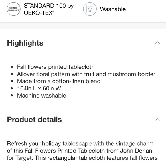 John Derian Thanksgiving table cloth - Picture 4 of 11